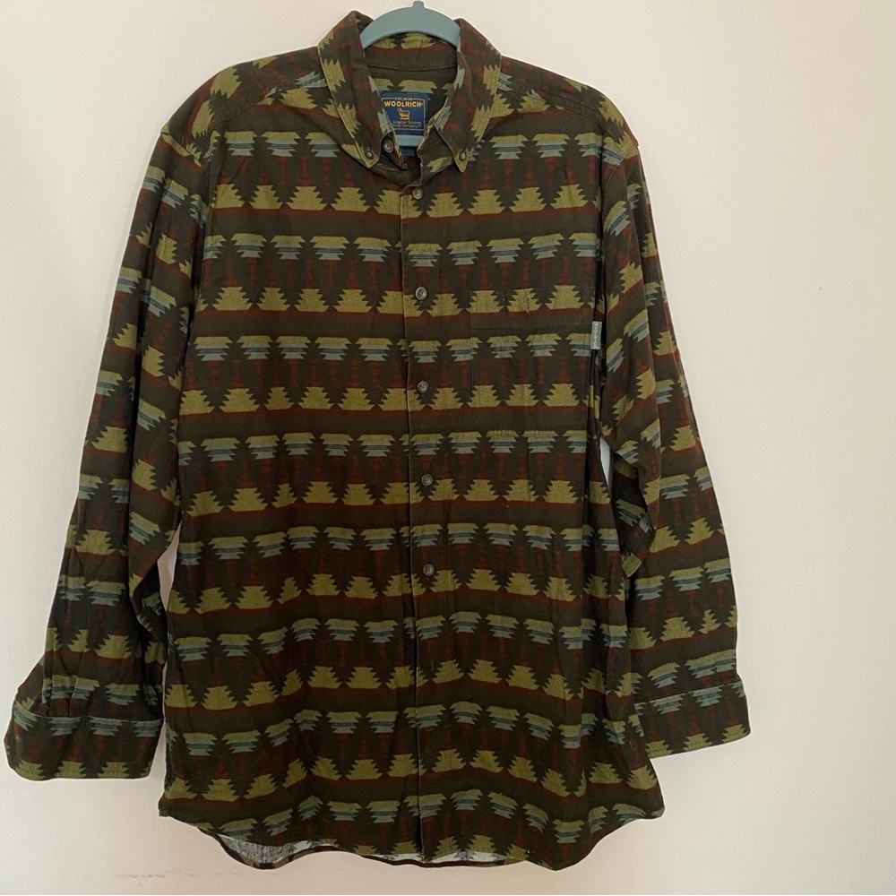Woolrich men’s Dipp Hunter Southwest Blanket flannel shirt